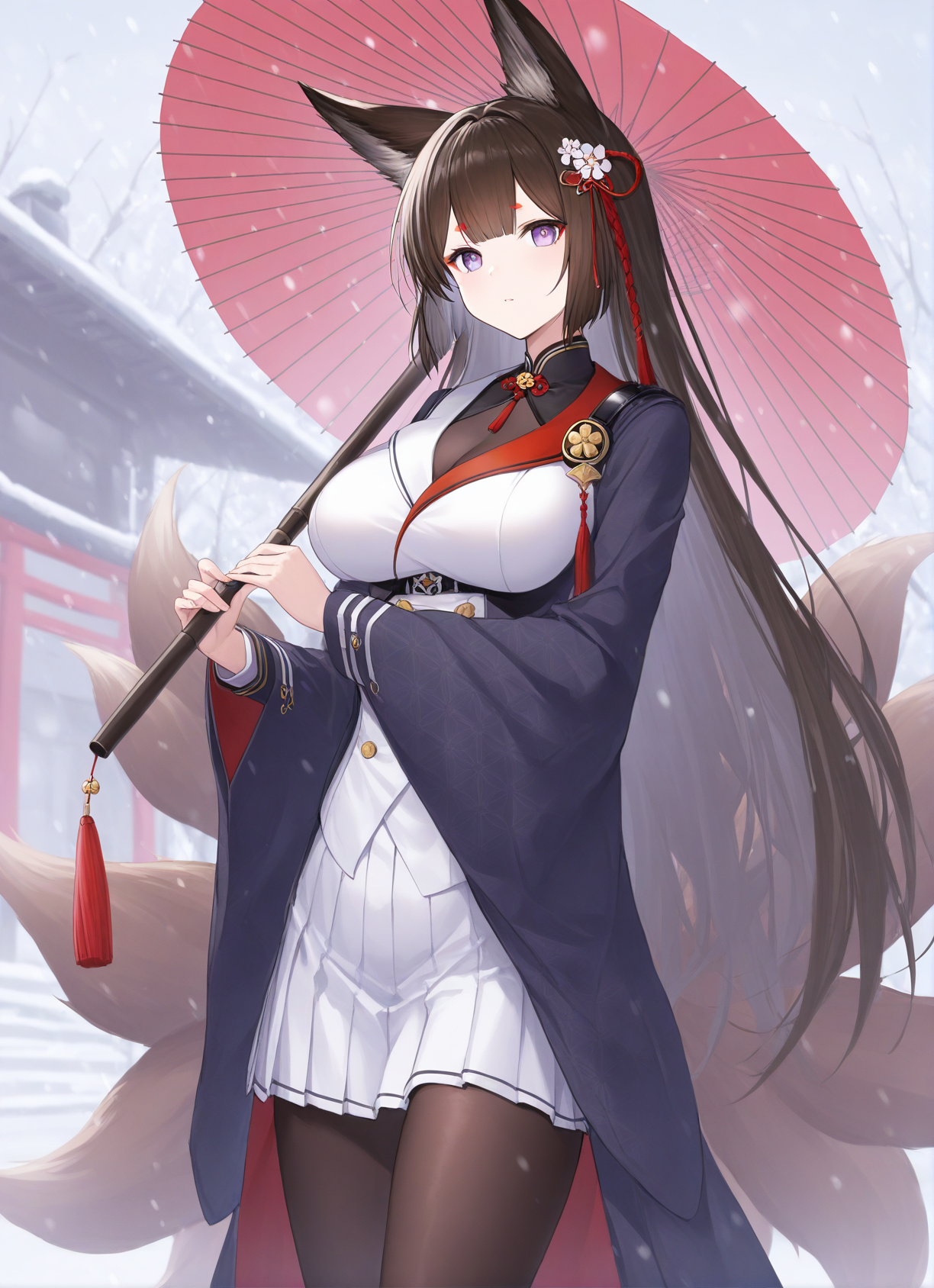 12928-2349185715-_lora_amagi_(cv)_Illustrious_v1.0_0.8_,amagi _(azur lane_), hair ornament,long hair,purple eyes,black hair, fox ears, multiple t.png